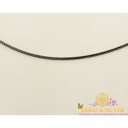 Серебряная цепь черненая 08035ч